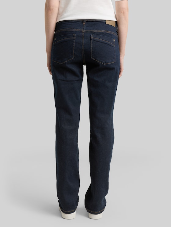 TTLIVA STRAIGHT jeans with stretch - Clean Rinsed Blue Denim