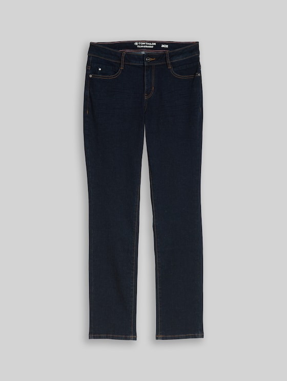 TTLIVA STRAIGHT jeans with stretch - Clean Rinsed Blue Denim