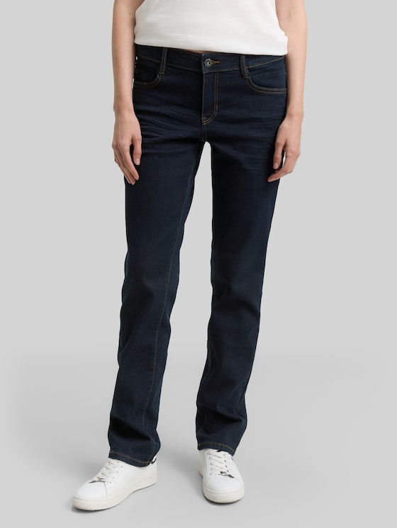 TTLIVA STRAIGHT jeans with stretch - Clean Rinsed Blue Denim