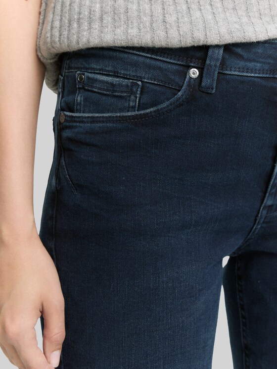TTELVA STRAIGHT High-Waisted Jeans - blue black denim