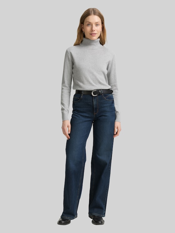 TTMADINA WIDE jeans - Used Mid Stone Blue Denim