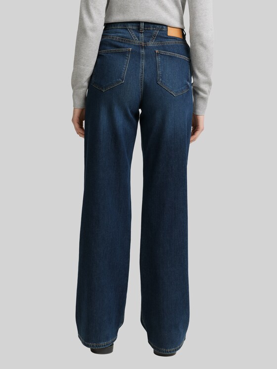 TTMADINA WIDE jeans - Used Mid Stone Blue Denim