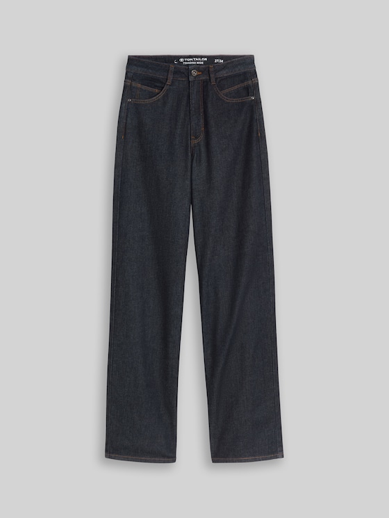 TTMADINA WIDE jeans - Rinsed Blue Denim