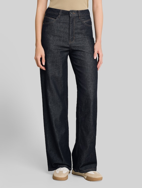 TTMADINA WIDE jeans - Rinsed Blue Denim