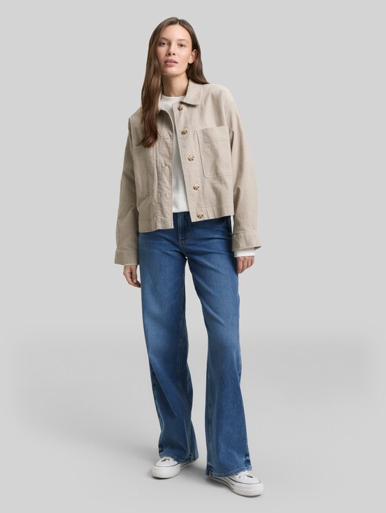 TTMADINA WIDE jeans - mid stone wash denim