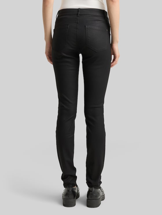 Coated TTLUCIE SKINNY Jeans - coated black denim