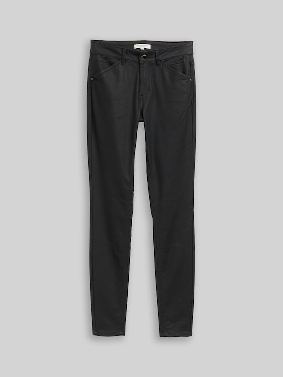 Coated TTLUCIE SKINNY Jeans - coated black denim