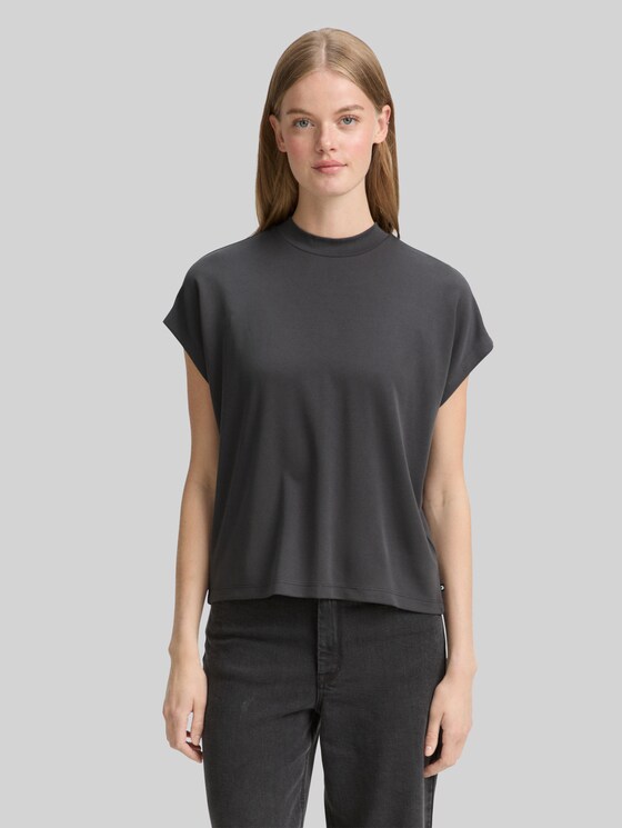 T-shirt with batwing sleeves - Tarmac Grey