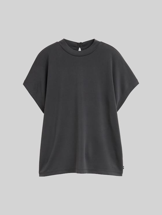 T-shirt with batwing sleeves - Tarmac Grey