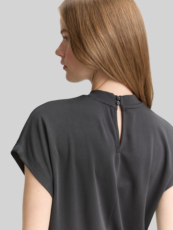 T-shirt with batwing sleeves - Tarmac Grey