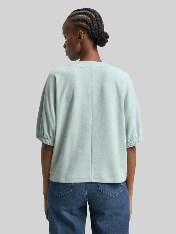 Boxy-fit T-shirt - Silver Cloud Blue Melange