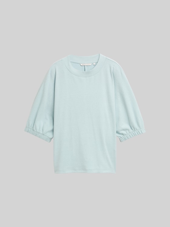 Boxy-fit T-shirt - Silver Cloud Blue Melange