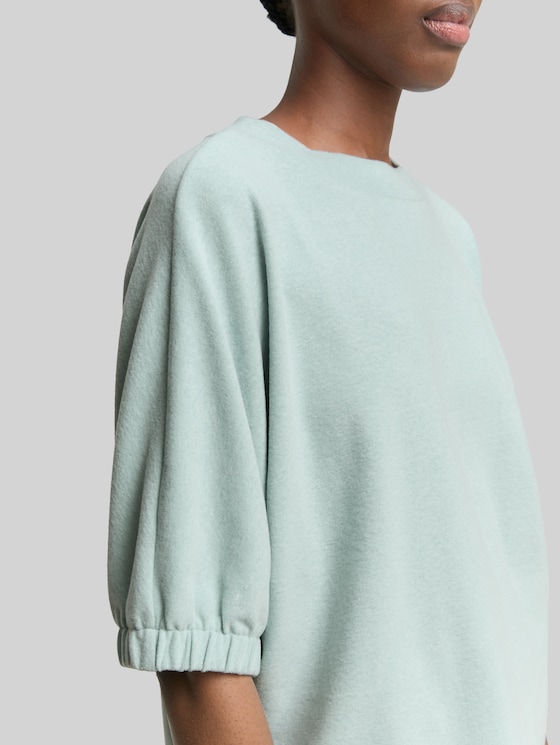 Boxy-fit T-shirt - Silver Cloud Blue Melange