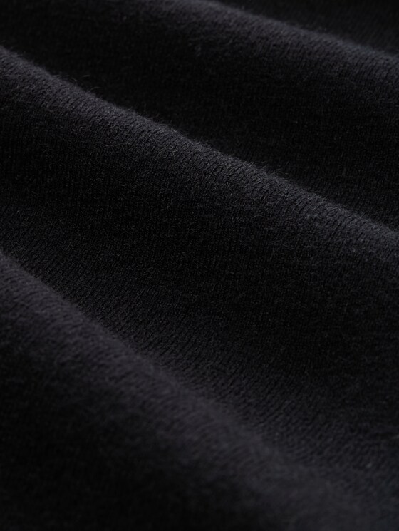 Straight knit trousers - deep black