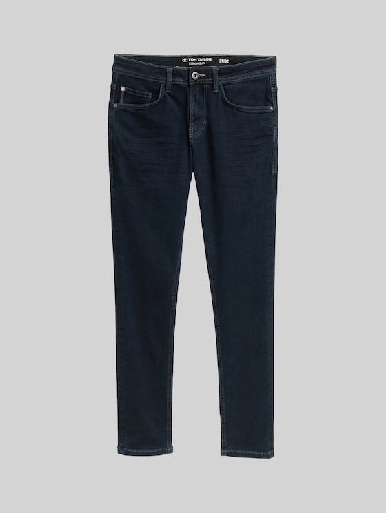 TTTROY slim jeans with stretch - blue black denim