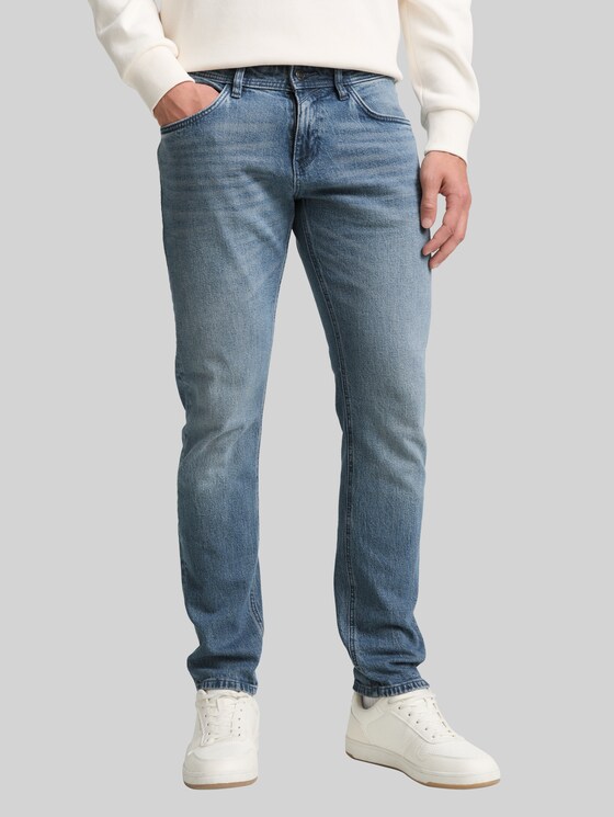 TTPIERS SLIM jeans - mid stone blue grey denim