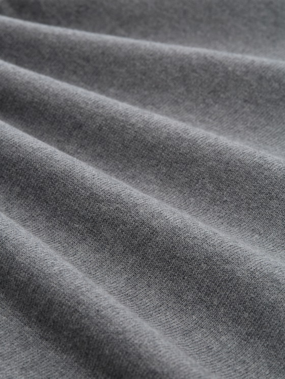 Turtleneck jumper with cashmere blend - classic dark grey melange