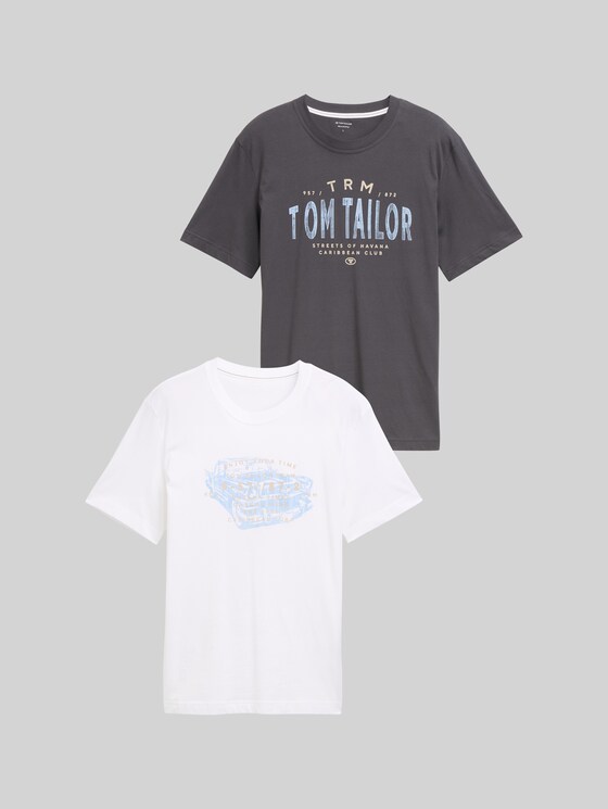 T-shirts in a 2-pack - Tarmac Grey