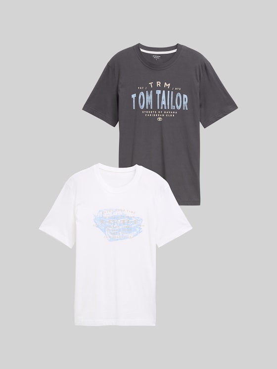 T-shirts in a 2-pack - Tarmac Grey