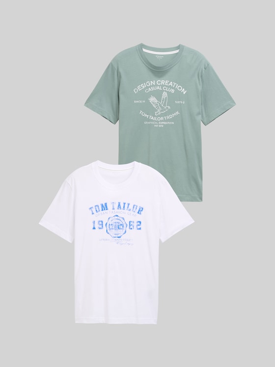 T-shirts in a 2-pack - Dark Smoke Green