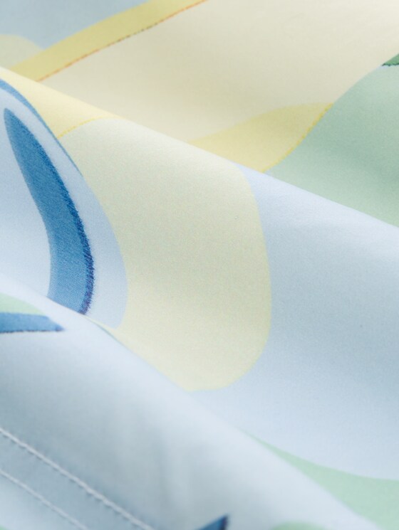 Swim shorts with print - colorful big tropical print
