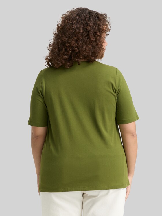 Plus - T-shirt with a print - deep ivy green