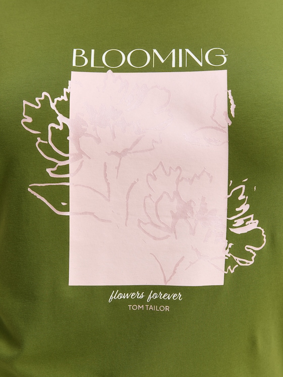 Plus - T-shirt with a print - deep ivy green