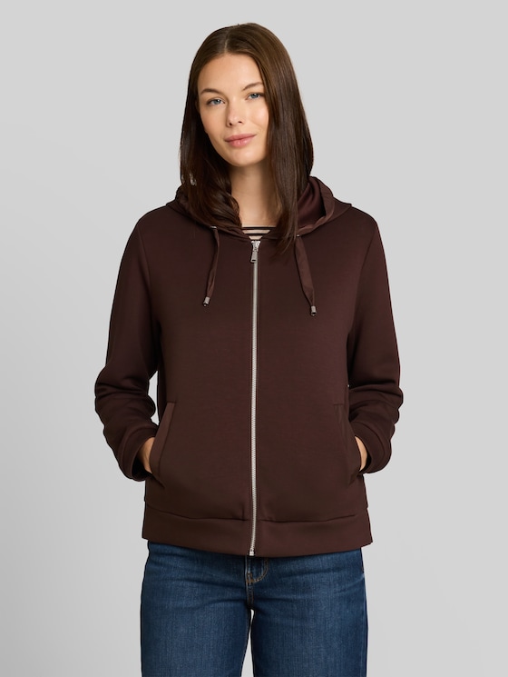 Scuba hooded sweatshirt - java dark brown
