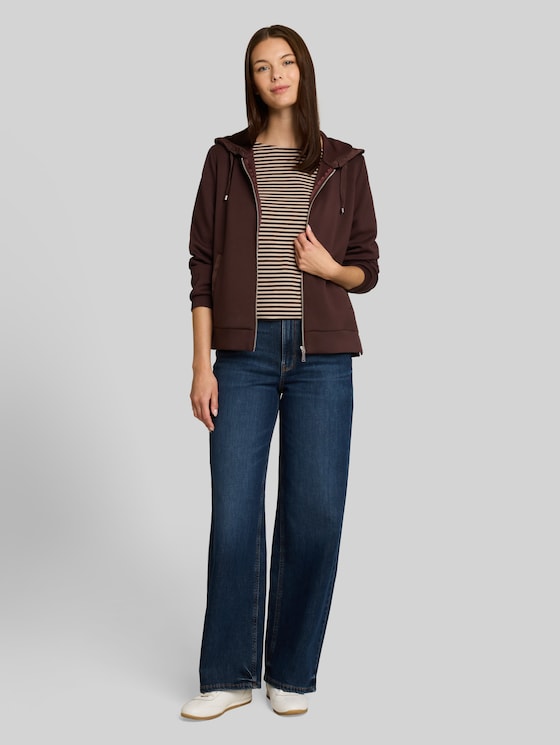 Scuba hooded sweatshirt - java dark brown