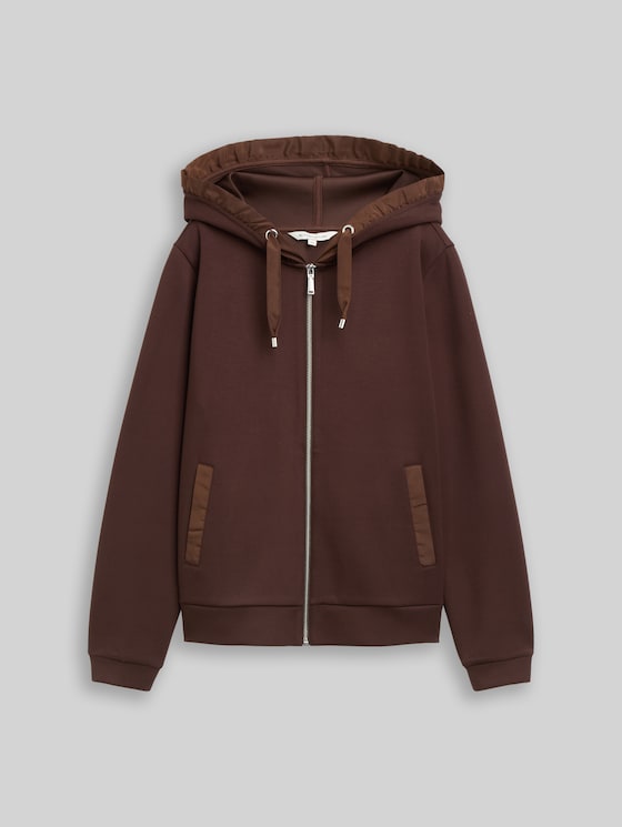 Scuba hooded sweatshirt - java dark brown