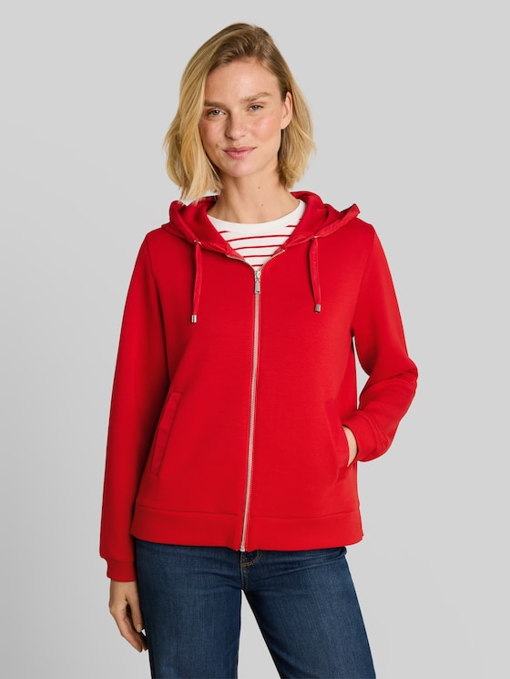 Scuba hooded sweatshirt - mid scarlet red