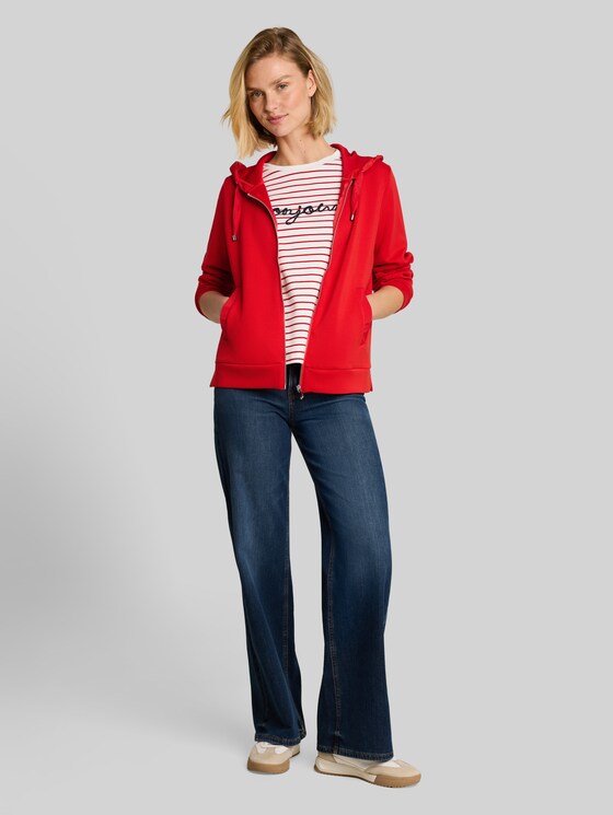 Scuba hooded sweatshirt - mid scarlet red