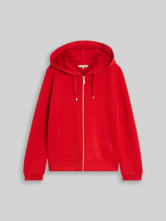 Scuba hooded sweatshirt - mid scarlet red