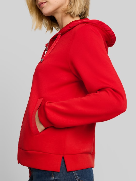Scuba hooded sweatshirt - mid scarlet red