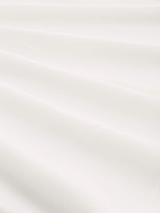 Henley long-sleeved shirt in a mix of materials - Whisper White