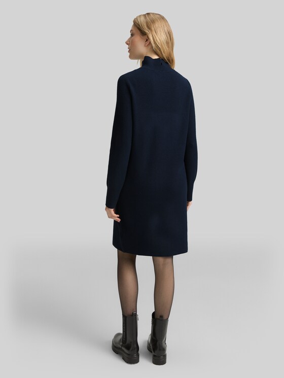 Knitted dress with stand-up collar - Lunar Eclipse