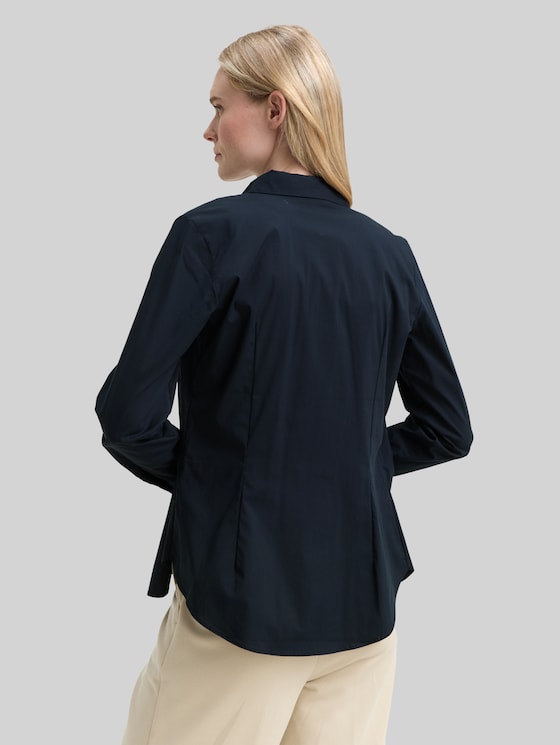 Fitted poplin shirt-blouse - Lunar Eclipse