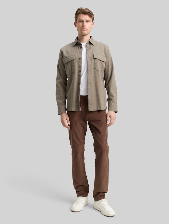 TTMARVIN STRAIGHT Corduroy Trousers - bag brown