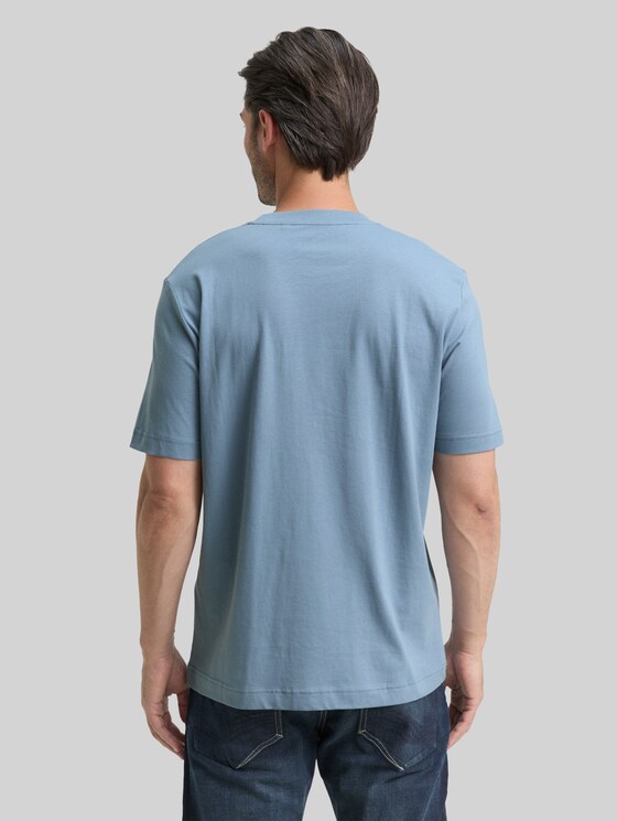 Printed T-shirt - faded denim blue