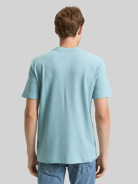 T-shirt with a waffle texture - tourmaline