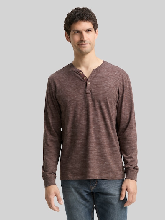 Serafino long-sleeved shirt - bag brown inejcted