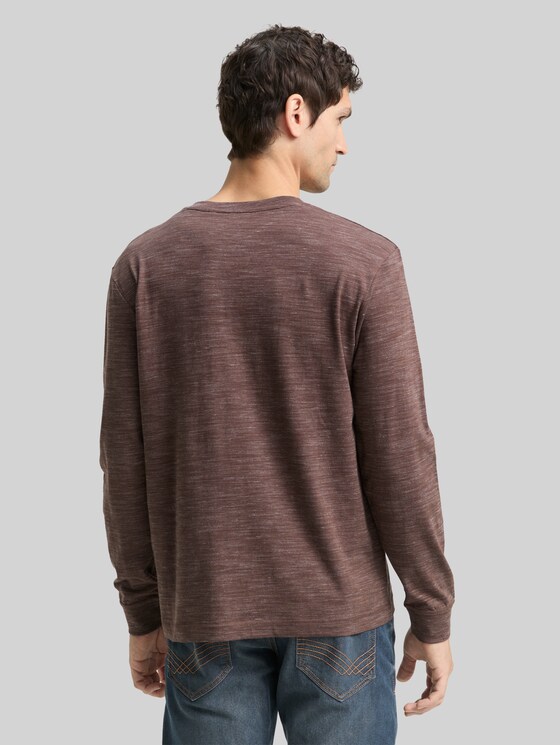 Serafino long-sleeved shirt - bag brown inejcted