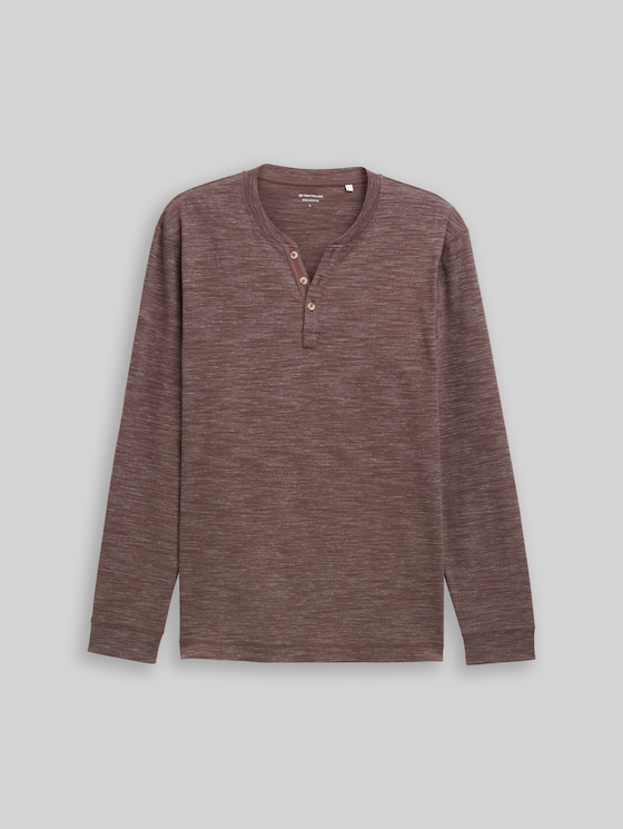 Serafino long-sleeved shirt - bag brown inejcted