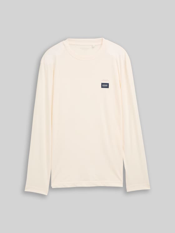 Cotton long-sleeved shirt - Gardenia White