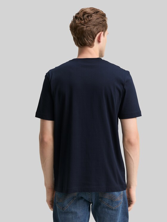 T-shirt with photo print - sky captain blue