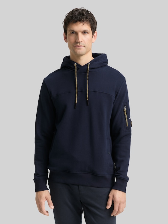 Hoodie sweatshirt with pockets - sky captain blue