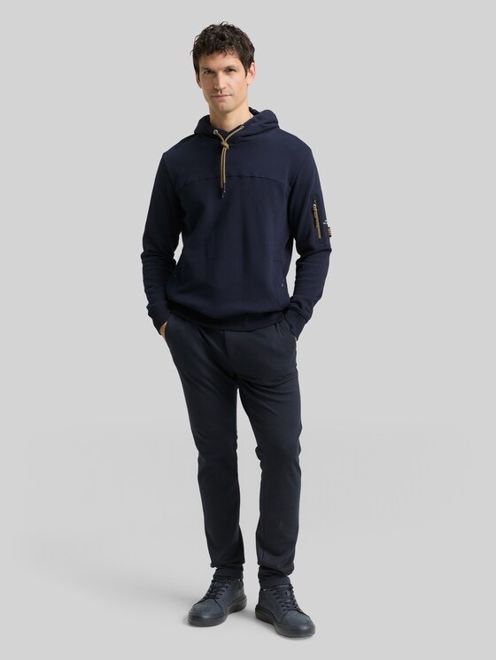 Hoodie sweatshirt with pockets - sky captain blue