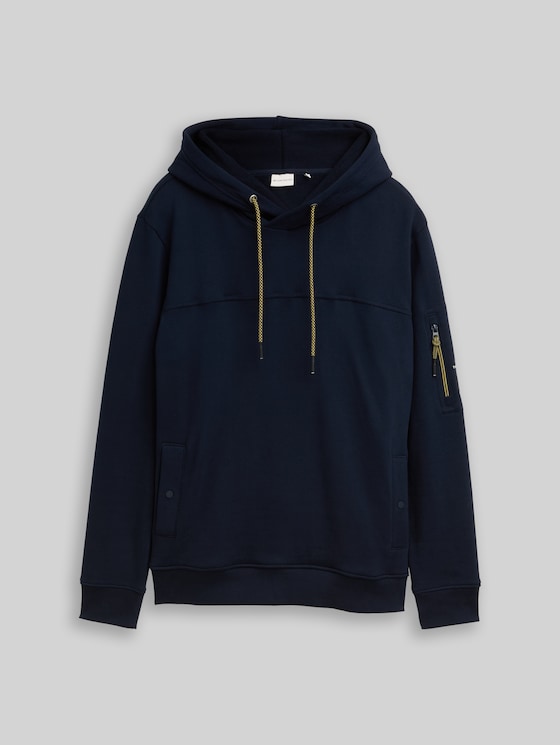 Hoodie sweatshirt with pockets - sky captain blue