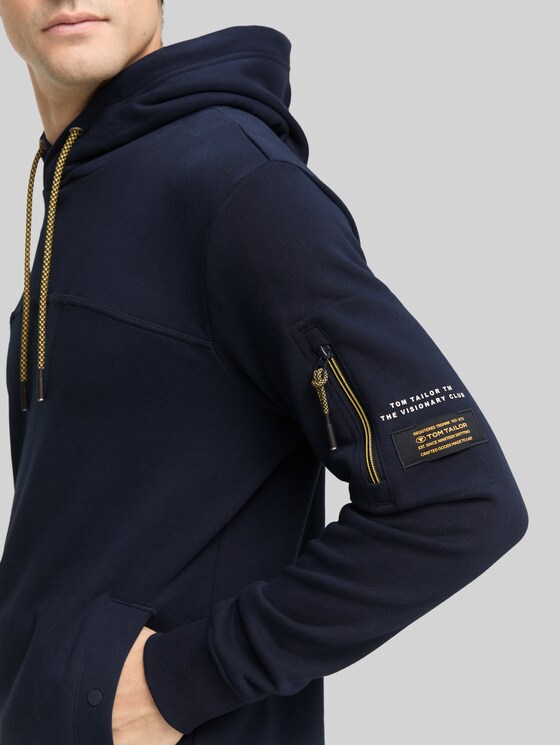 Hoodie sweatshirt with pockets - sky captain blue