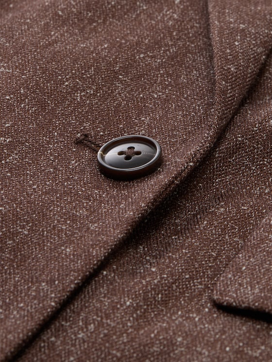 Loose fit blazer - dark pecan brown structure
